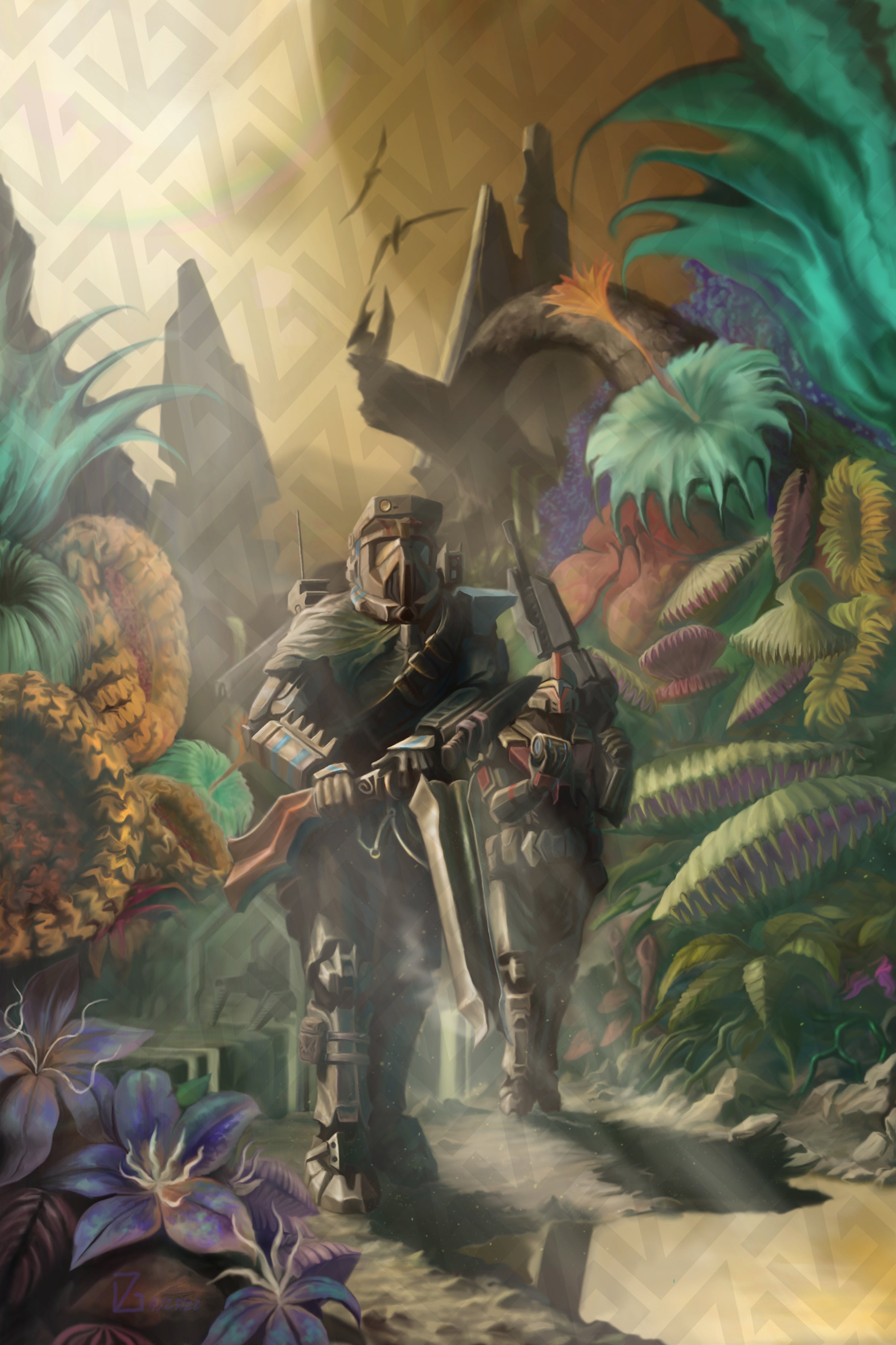 Walking on a Pretty Day (Alien Garden)